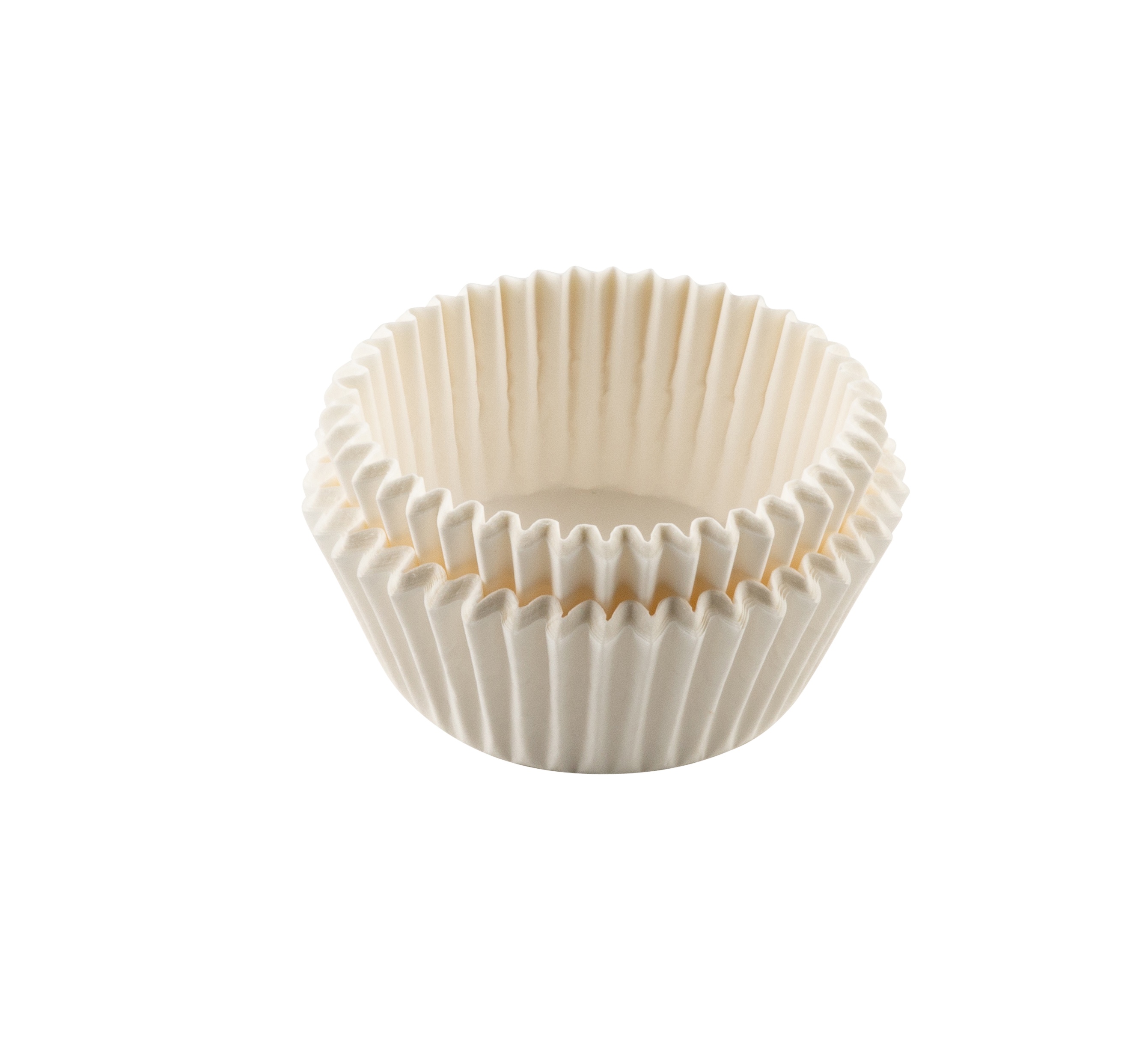  Tasty Cápsulas de papel – 50 Piezas con certificación FSC Moldes de Papel para Muffins y Cupcakes, Resistente al calor, antigrasa y en blanco clásico
