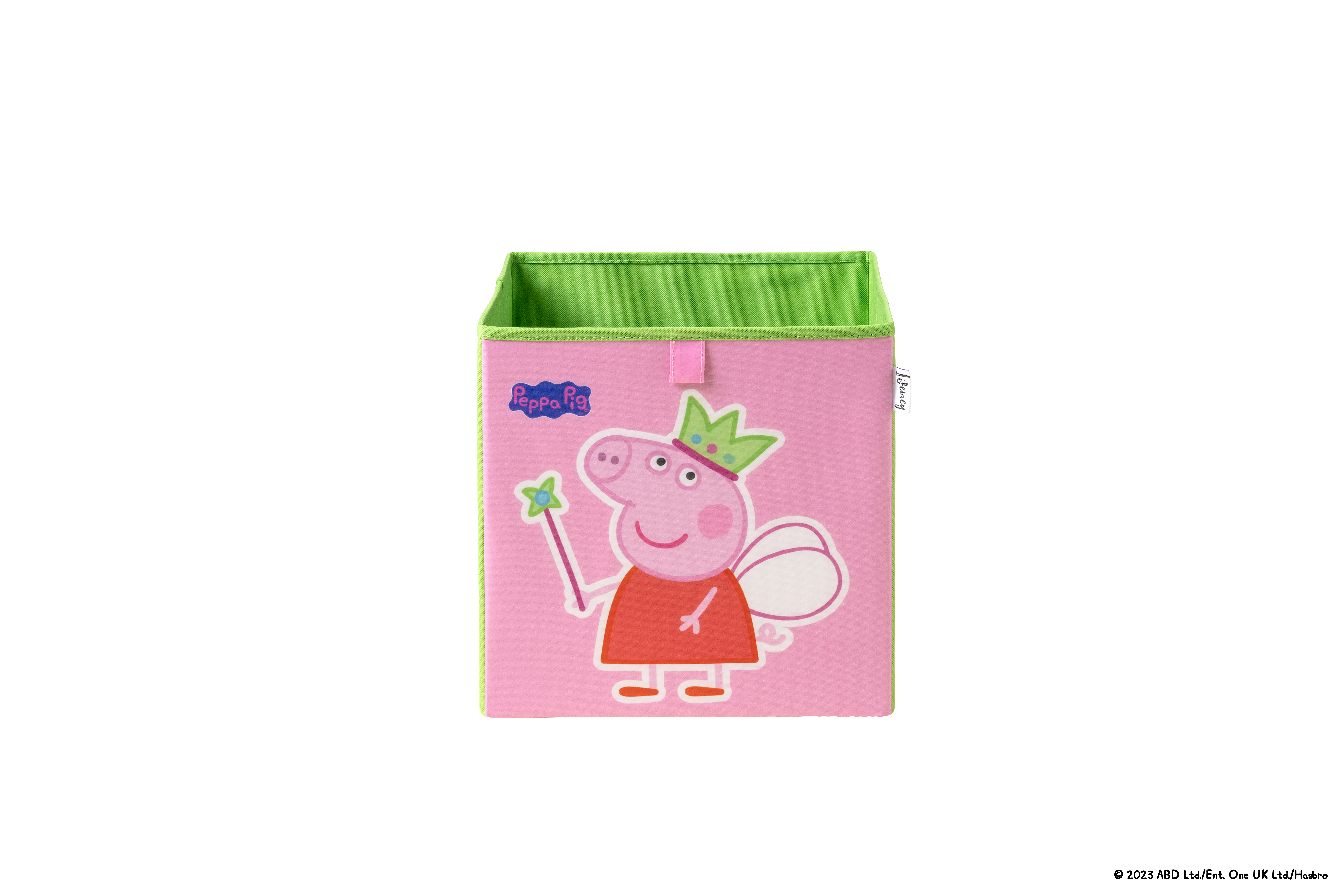 Lifeney - Caja de Almacenamiento con Dos Motivos: Hada y George - Ideal para Juguetes, Ropa y Más - Diseño de Peppa Pig - 5 Años de Garantía
