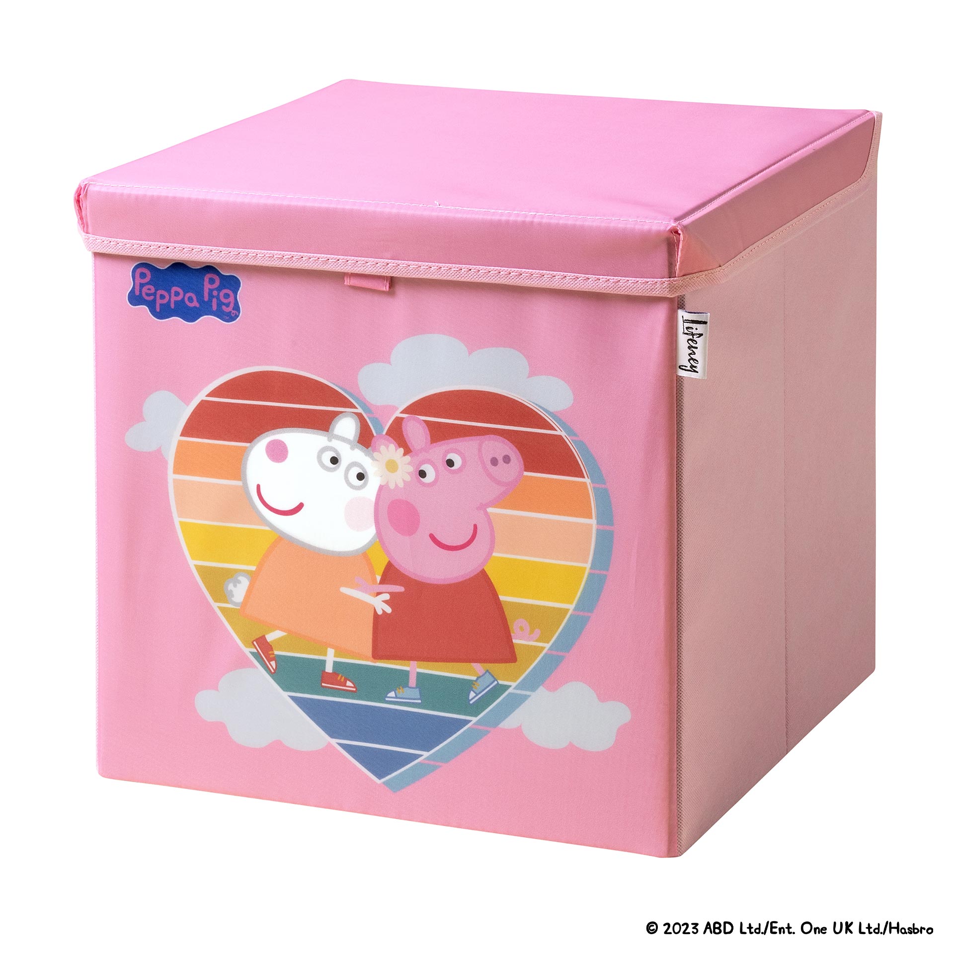 LifeneyPeppa Pig Caja de Almacenaje – Práctica y Elegante, Ideal para Organizar y Almacenar Objetos, Diseño Único, Calidad Superior, Garantía de 5 Años