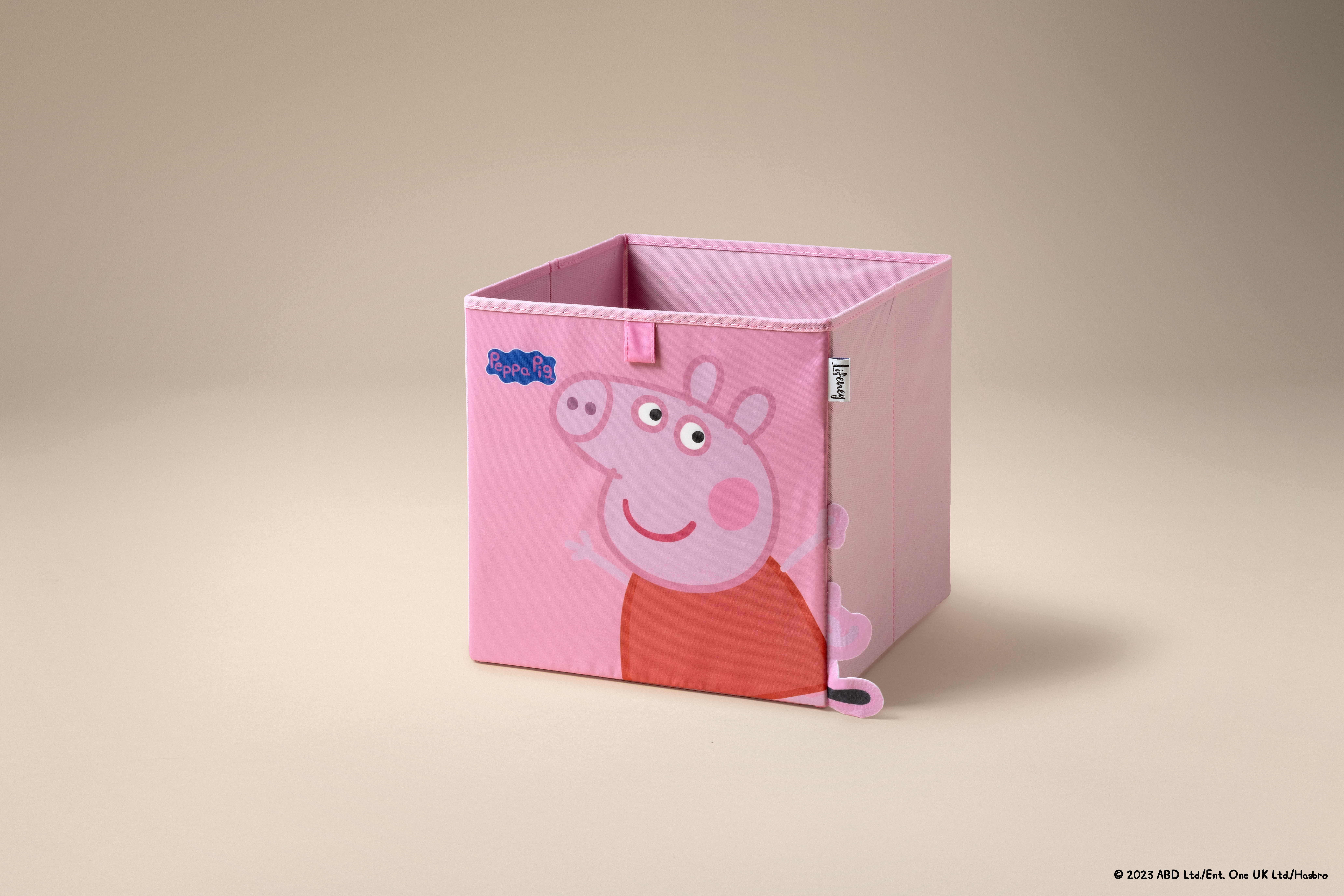 Caja de Almacenamiento Lifeney Peppa Pig Bailando con Detalles en 3D, Ideal para Niños, con Garantía de 5 Años