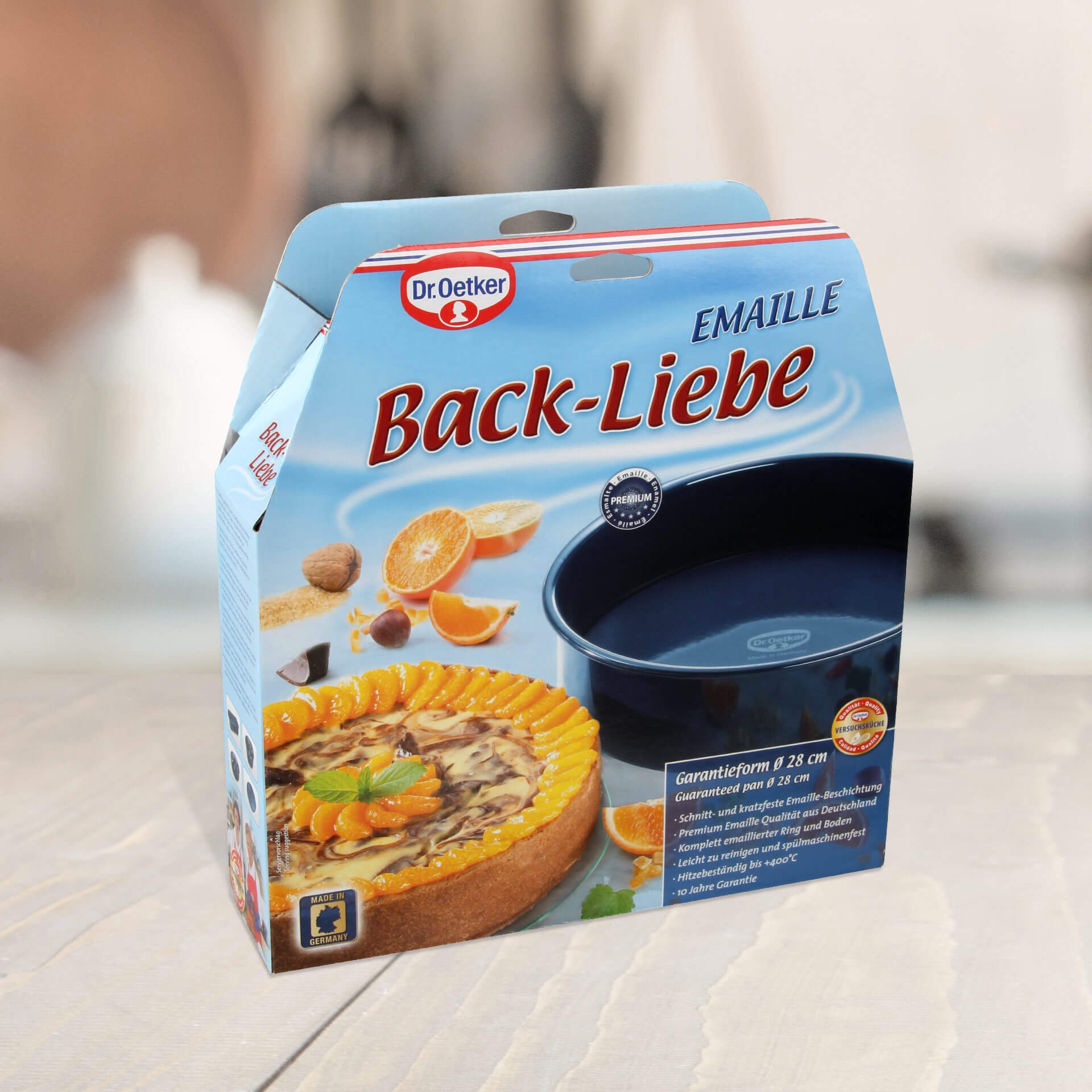  BackLiebe Molde redondo para horno con base extraíble, Ø28cm
