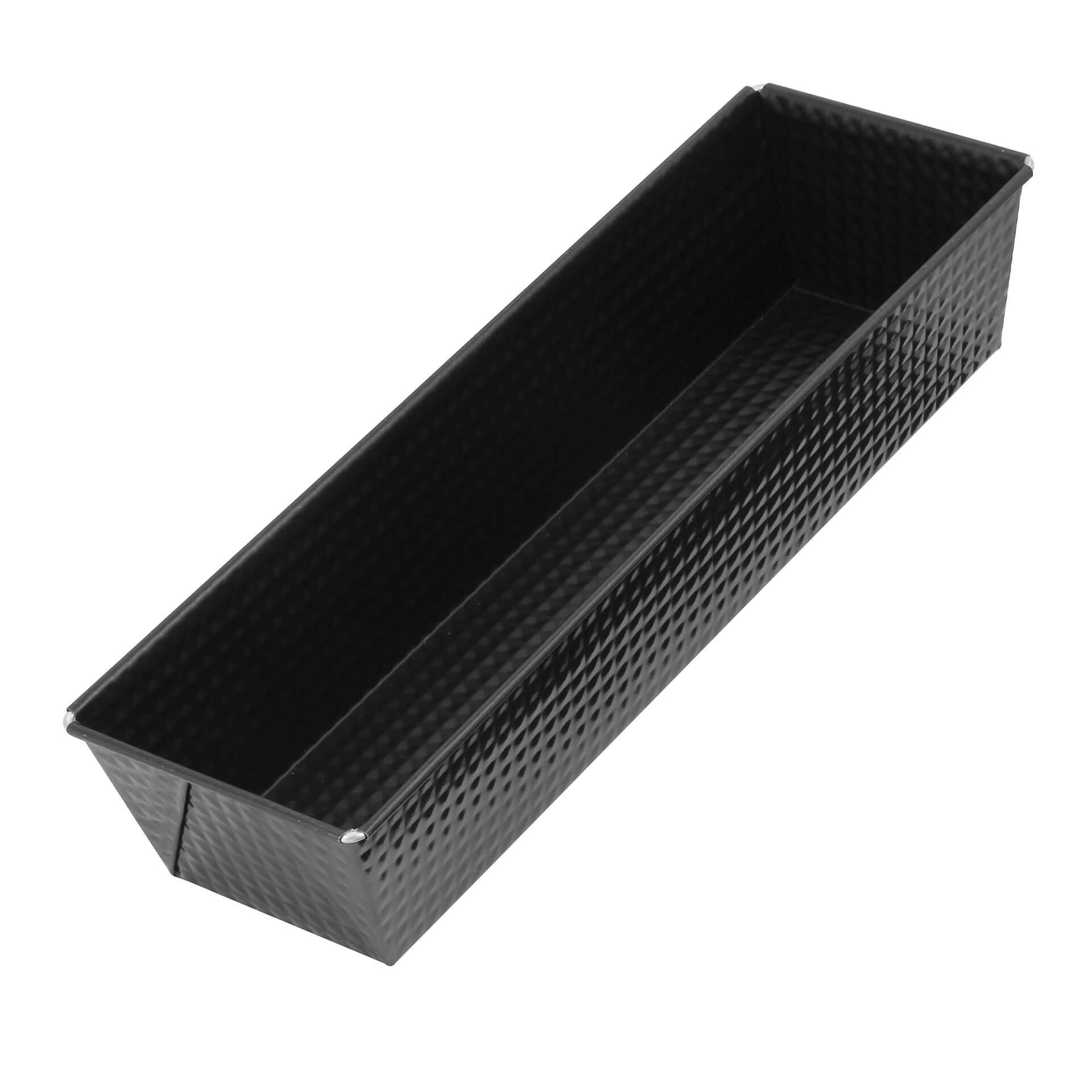 Black Metallic Molde rectangular, 35cm