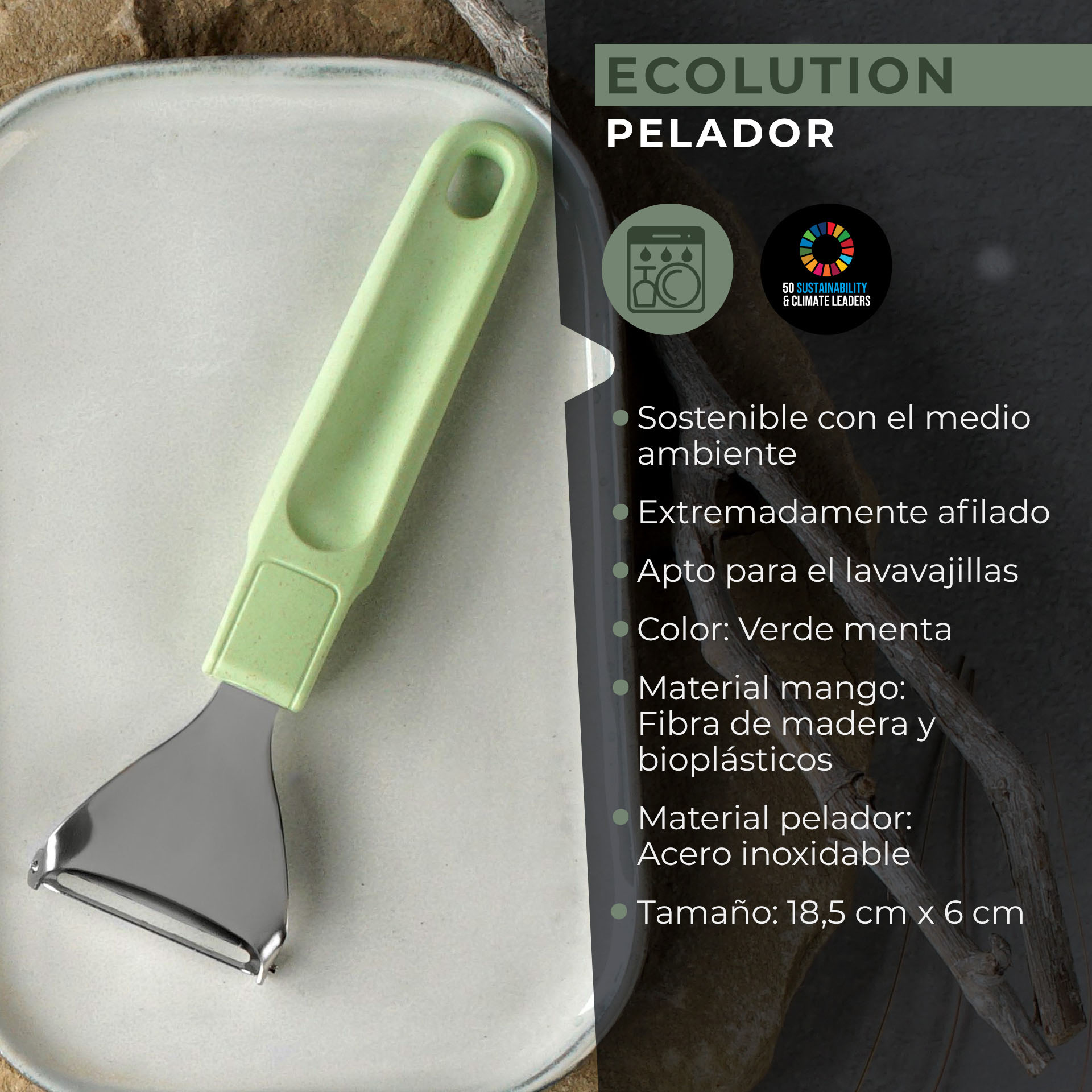 Pelador para patatas en Y Ecolution